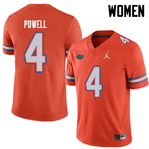 Jordan Brand Women #4 Brandon Powell Florida Gators College Football Jerseys Orange